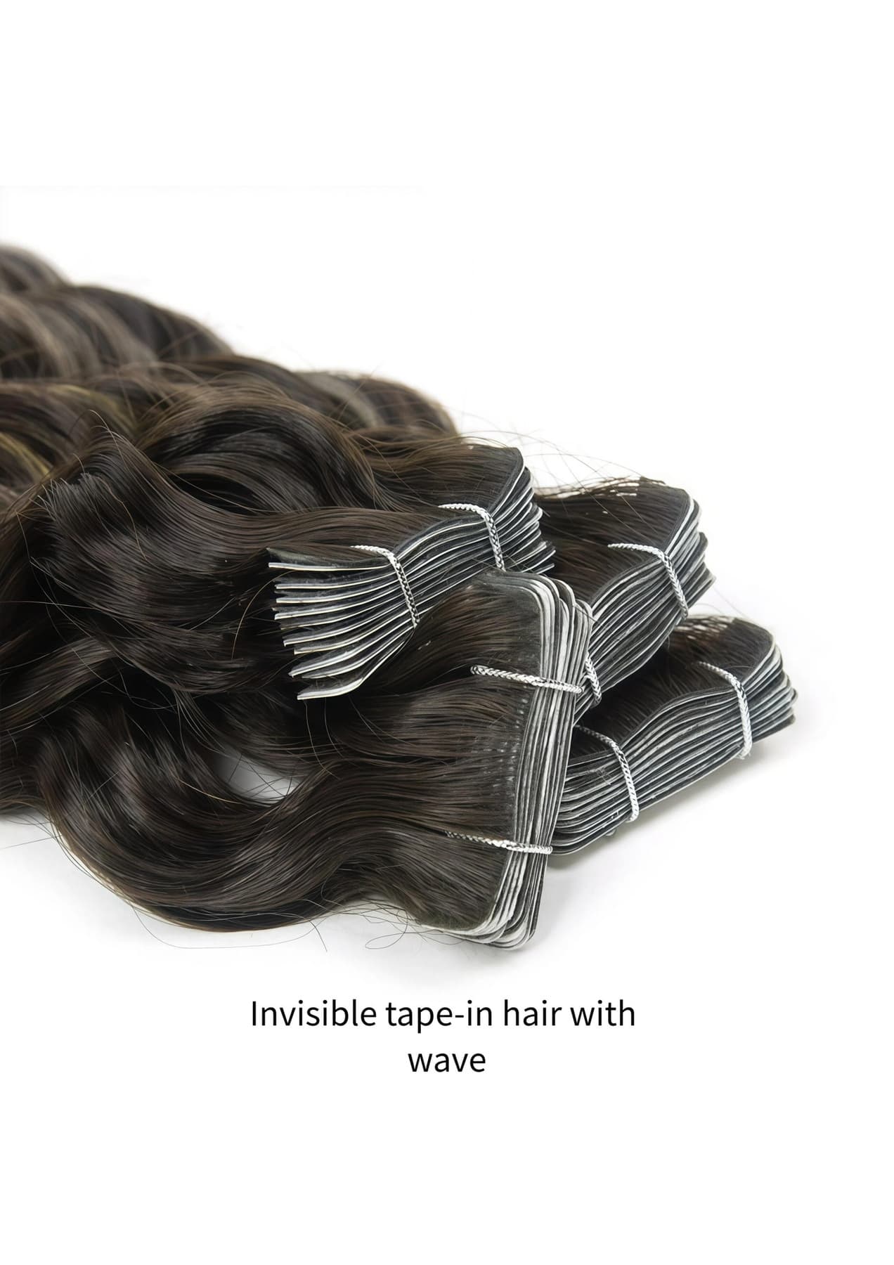 Invisible Wavy Tape-In Extensions product and construction reference 22