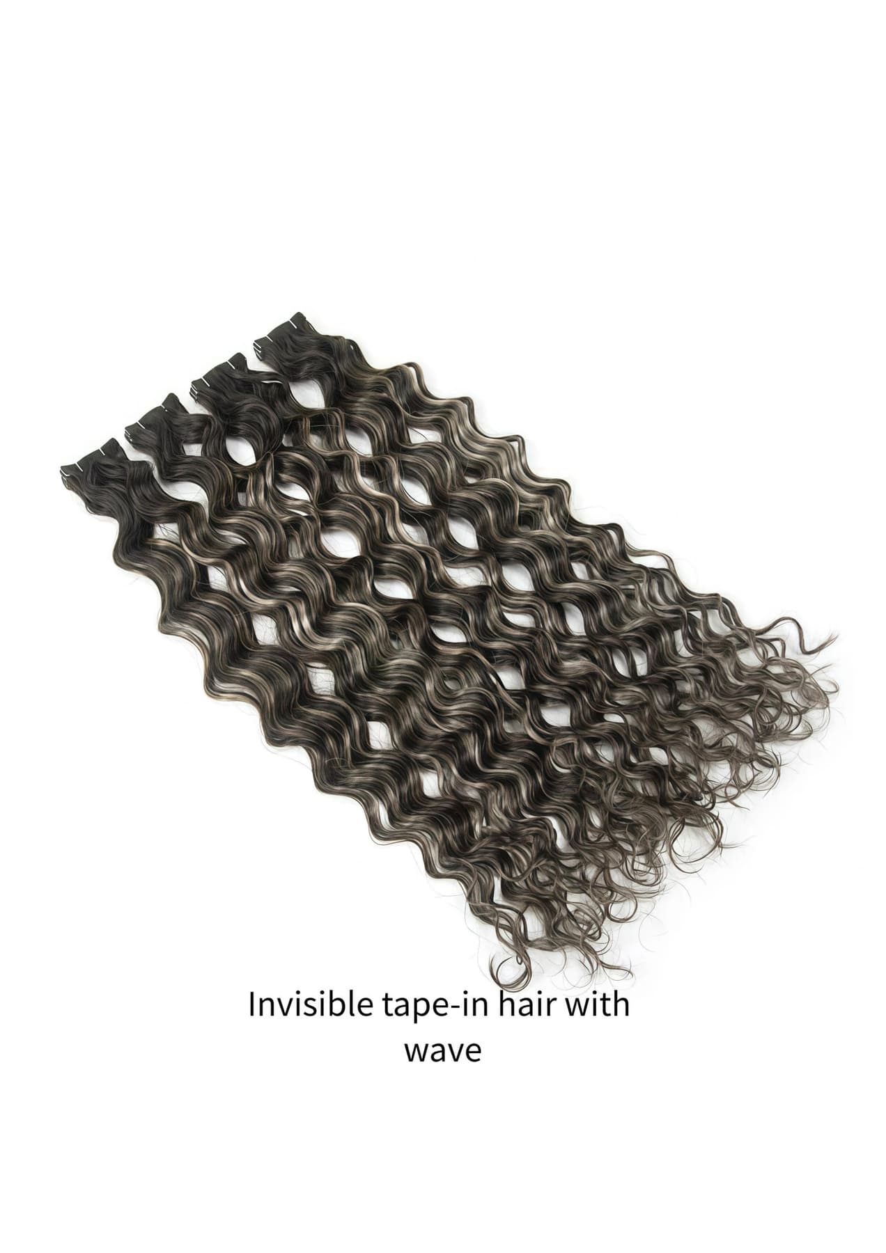 Invisible Wavy Tape-In Extensions product and construction reference 23