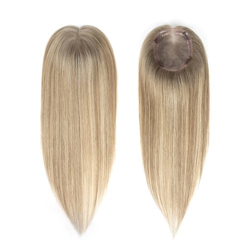 Human hair toppers for women