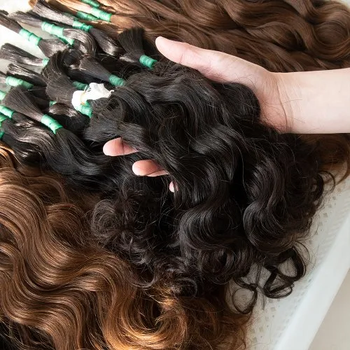 European-Texture Bulk Human Hair · Ref R-5FB1C028