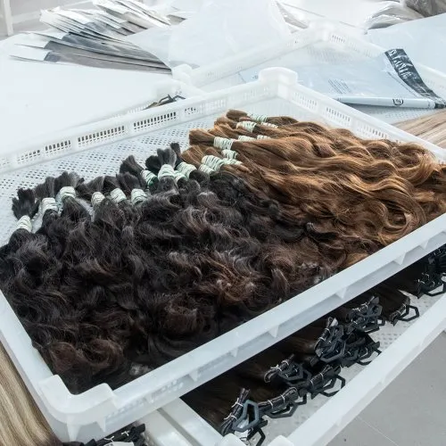 European-Texture Bulk Human Hair · Ref R-DD29EB59