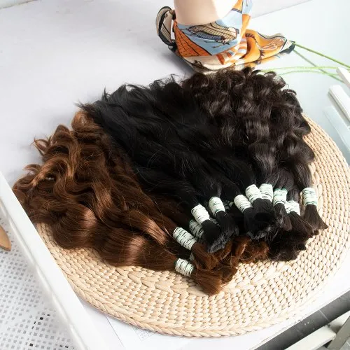 European-Texture Bulk Human Hair · Ref R-1297A0C5