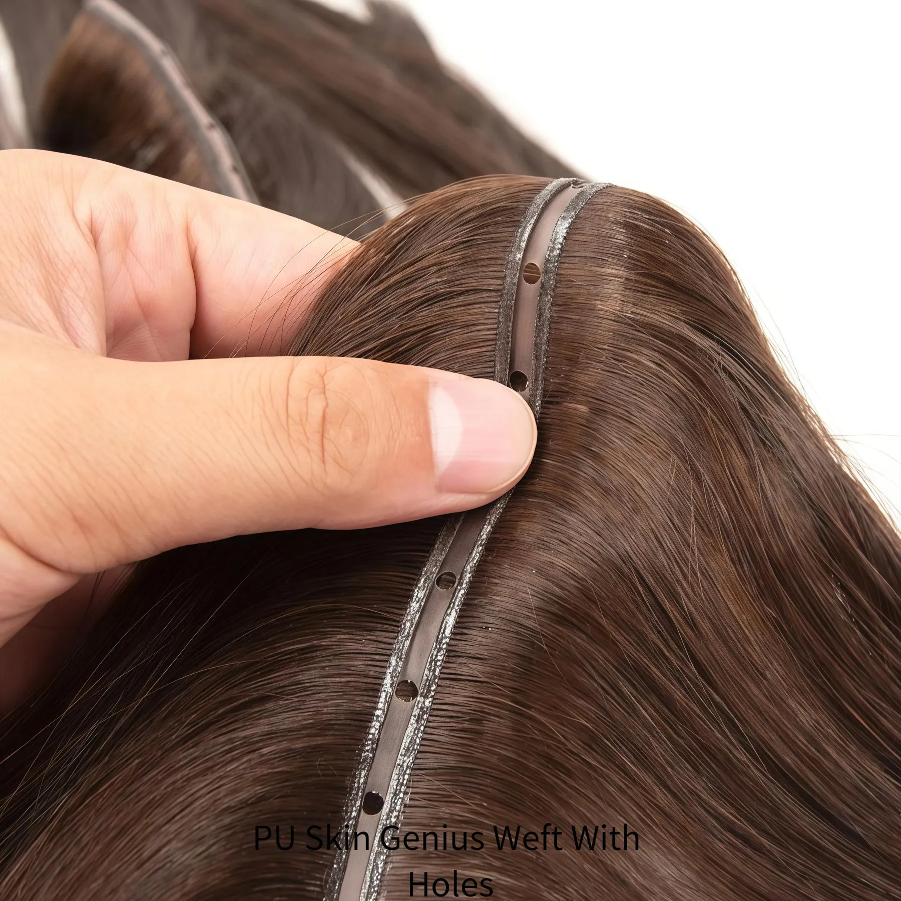 PU Skin Genius Weft with Holes · Weft reference 073