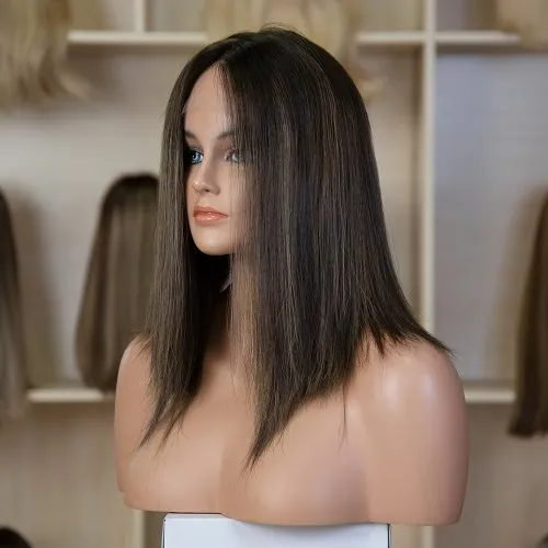 Lace-Top Wig — European-Texture Hair — #128 · Ref R-E15536CC