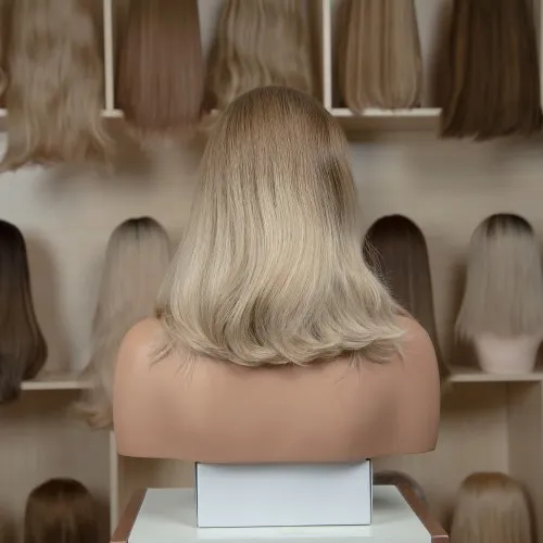 Lace-Top Wig — European-Texture Hair — #714B · Ref R-F95B69B9